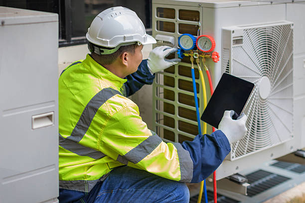 Professional Ac Installation technician working in Amesbury, MA
